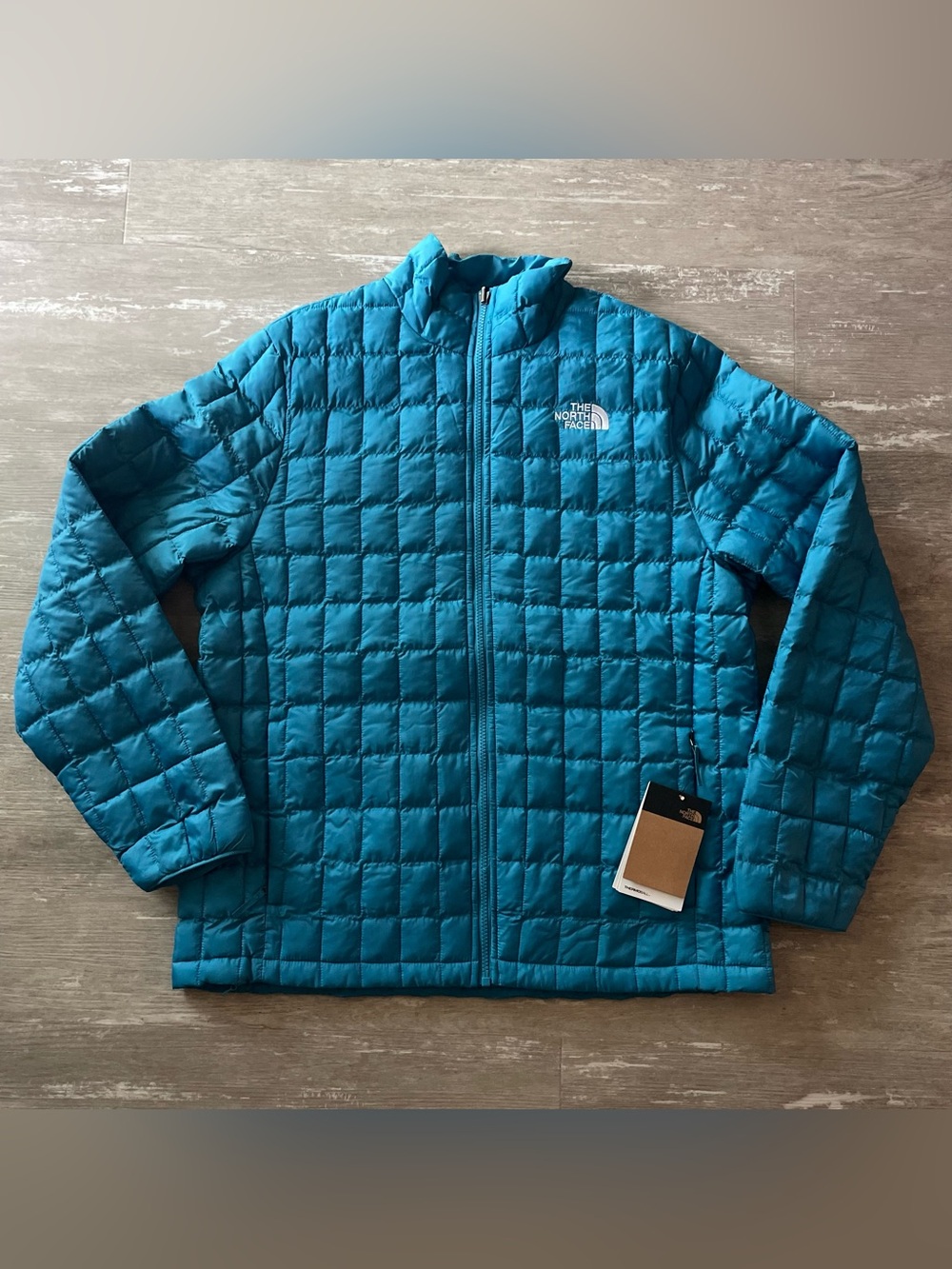 The North Face ThermoBall Insulated Jacket Mens in Digital Steel Blue NEW L